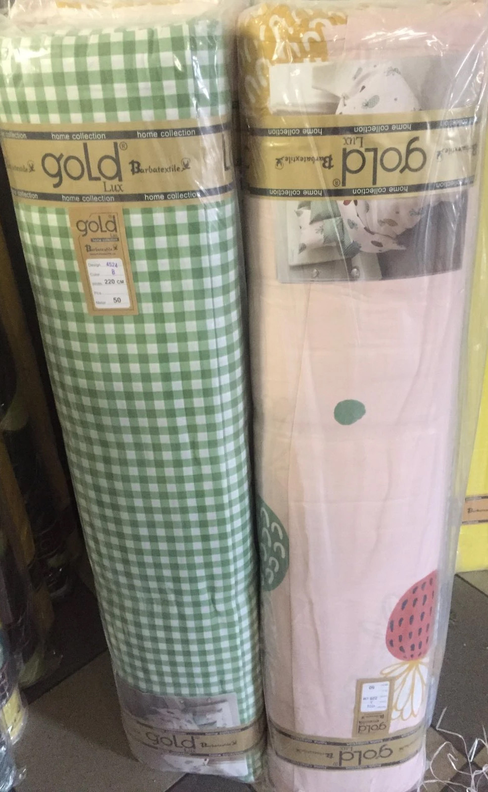 Тканина для постільної білизни Бязь "Gold" Lux "Фруктове асорті" GL4524 (A+B) - (50м+50м)