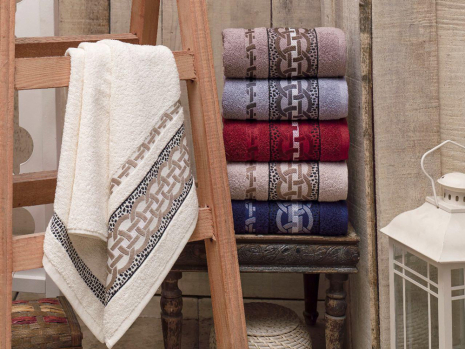 Комплект махрових банних рушників CESTEPE BEHLUL (140*70)