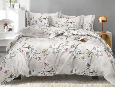 Полуторний набір постільної білизни 150*220 з Фланелі №954213 Черешенка™