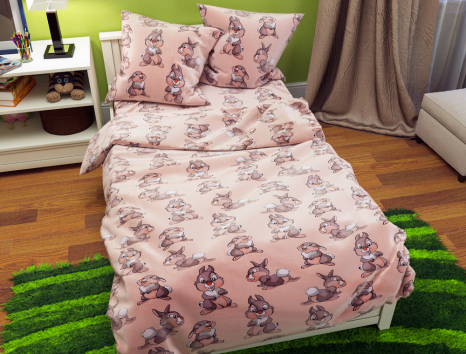 Полуторный набор постельного белья 150*220 из Бязи "Gold" №168037 Черешенка™