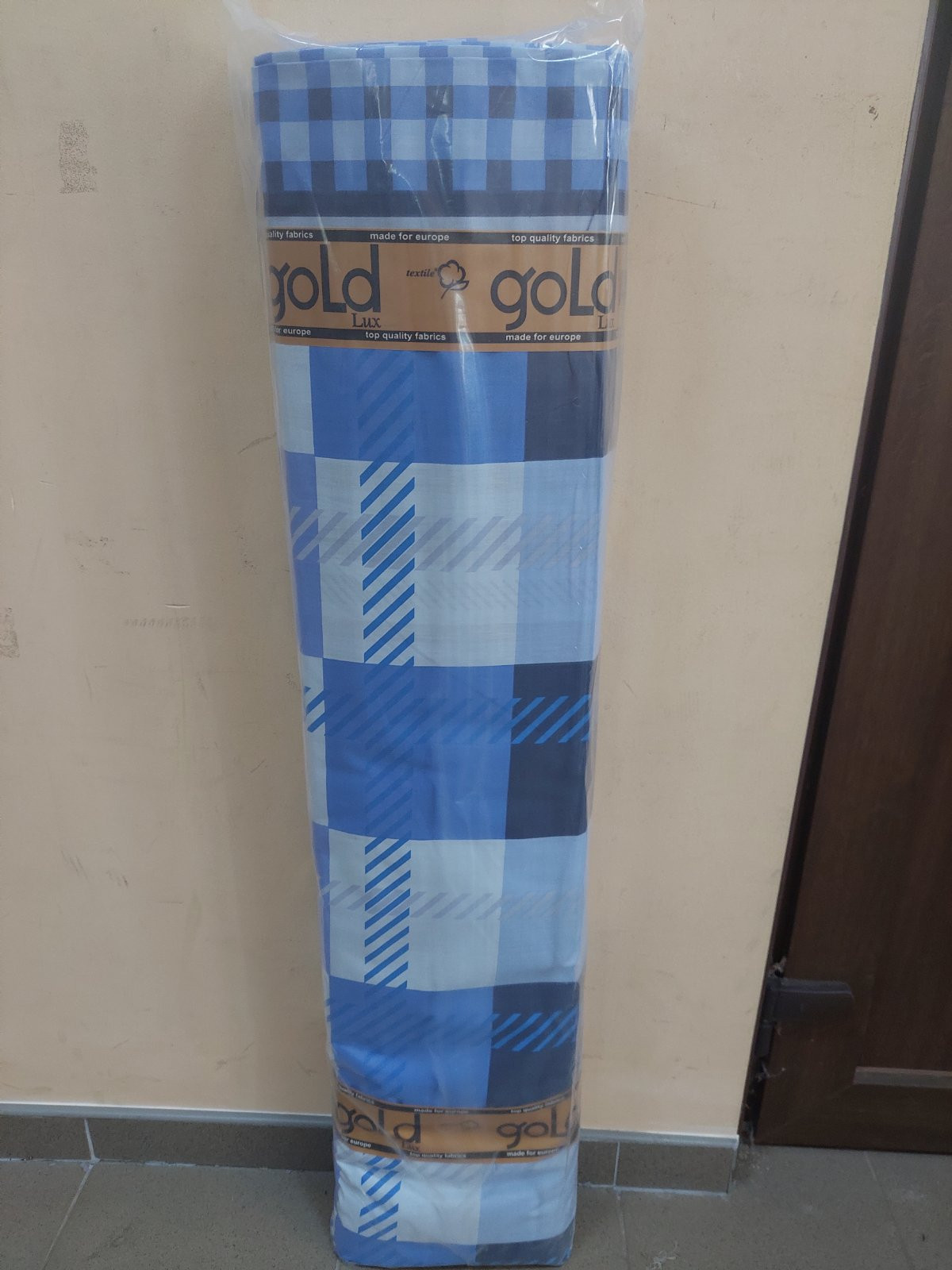 Ткань для постельного белья Бязь "Gold" Lux GL3605-blue