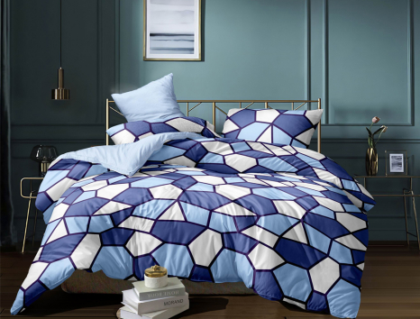 Евро макси набор постельного белья 200*220 из Сатина №664AB Черешенка™