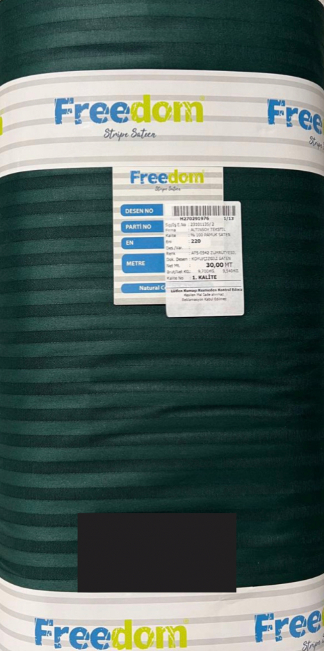Ткань для постельного белья Страйп-сатин F-0542 (30м)