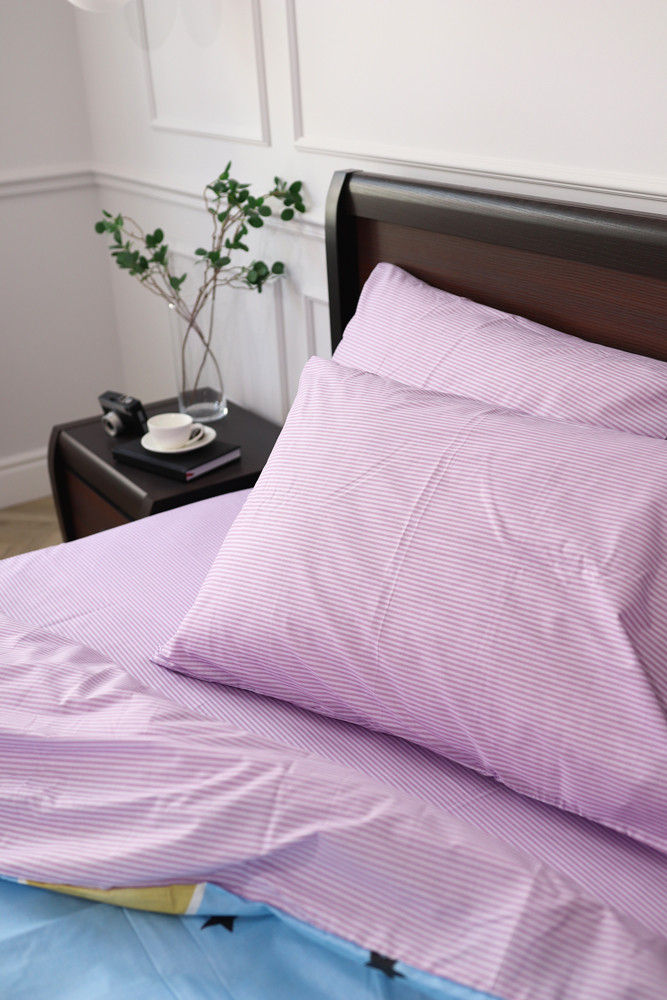 Двоспальний набір постільної білизни 180*220 із Бязі "Gold" №15149AB Черешенка™