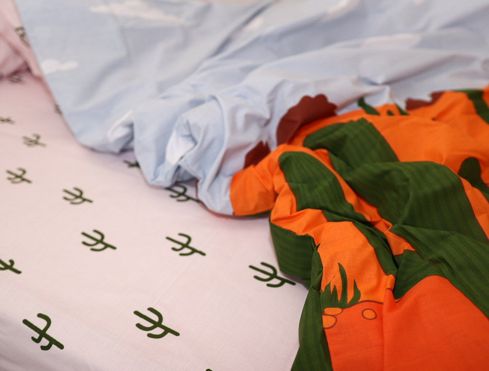 Двоспальний набір постільної білизни 180*220 із Бязі "Gold" №151399AB Черешенка™