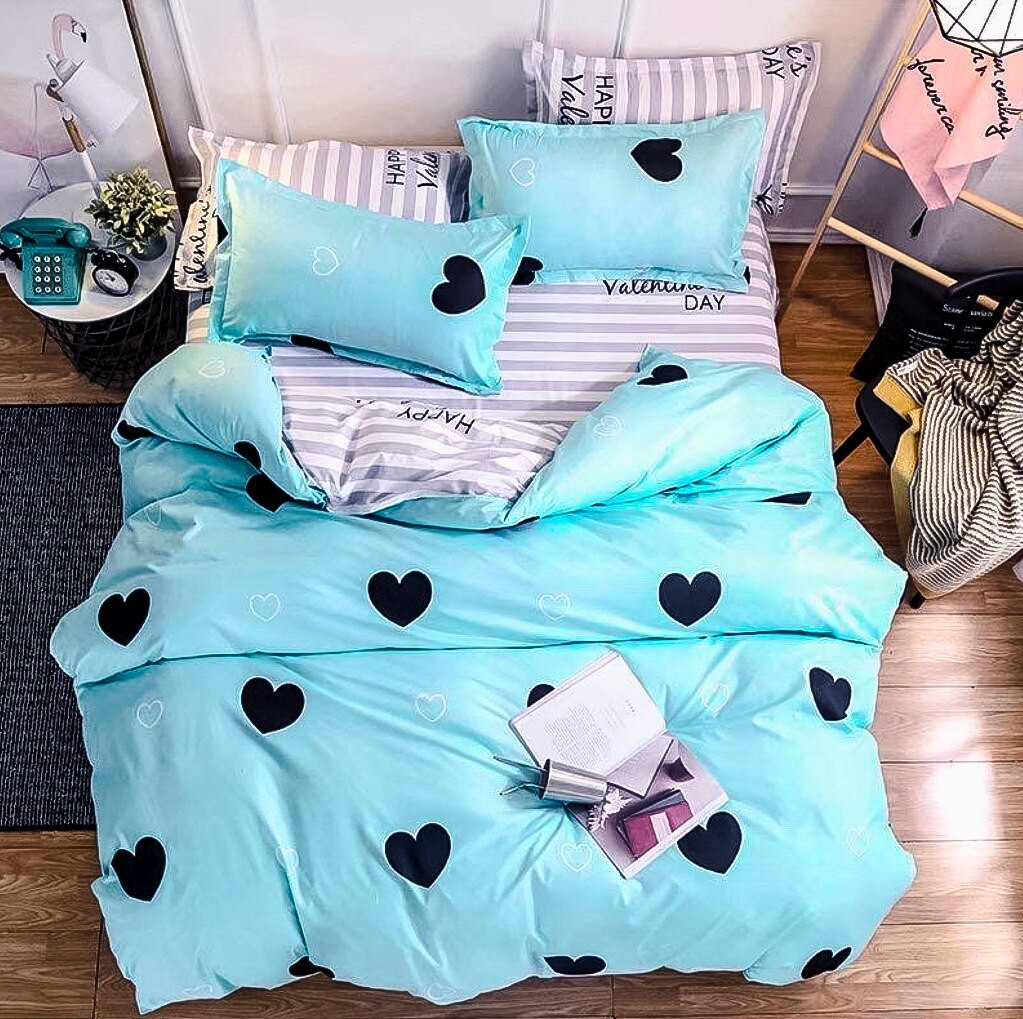 Євро-максі набір постільної білизни 200*220 із Бязі "Gold" №157434AB Черешенка™