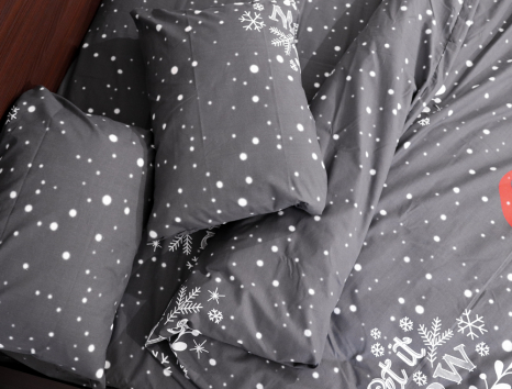 Полуторний набір постільної білизни 150*220 із Бязі "Gold" №157969 Черешенка™