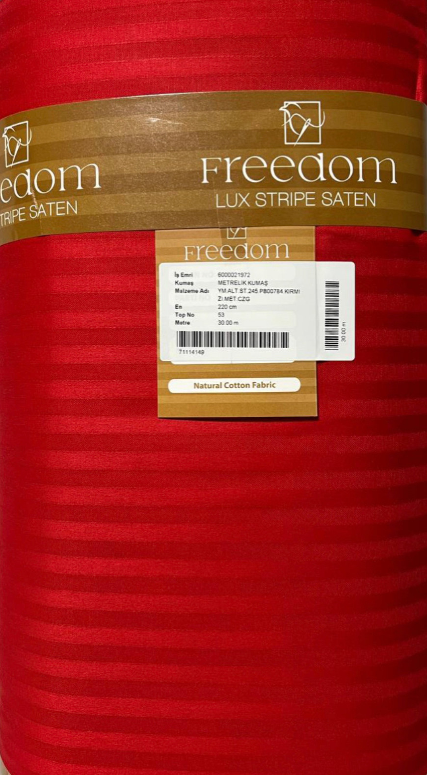 Ткань для постельного белья Страйп-сатин F-55 (30м)