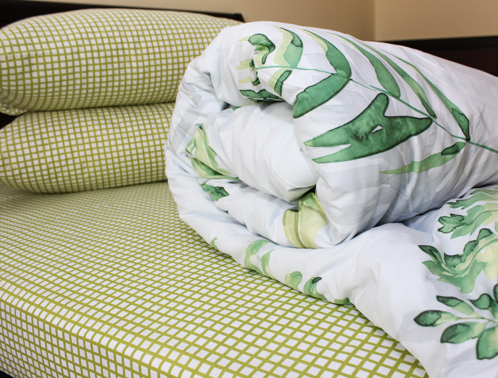 Двуспальный набор постельного белья 180*220 из Ранфорса №1831AB Черешенка™