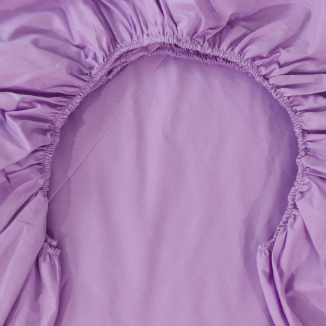 Простирадло на резинці (180*200*25) бузкове №662323