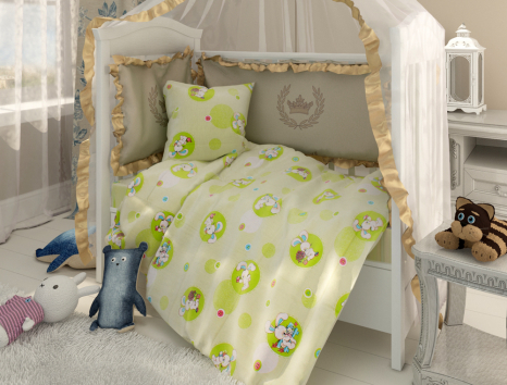 Тканина для постільної білизни Бязь "Gold" Lux дитяча GLB042