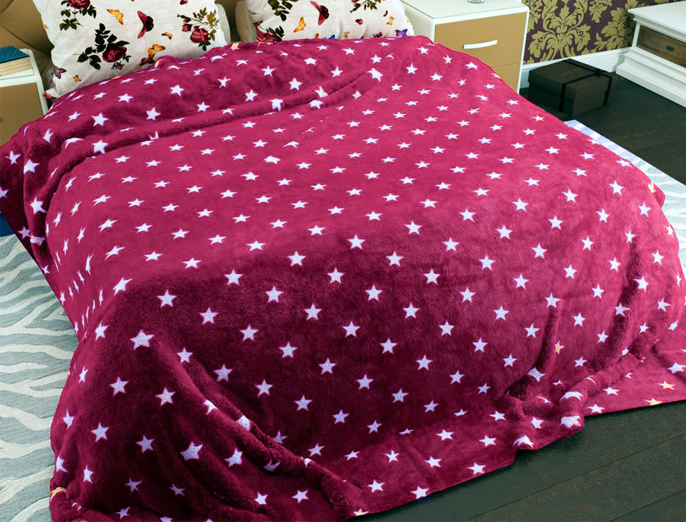 Полуторний флісовий плед №33333