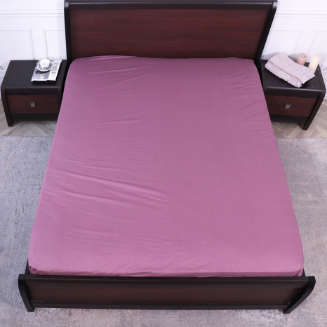 Простирадло на резинці (90*200*25) орнамент на рожевому №2317