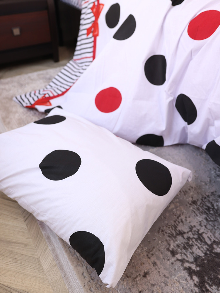 Семейный набор хлопкового постельного белья из Бязи "Gold" №15856 Черешенка™