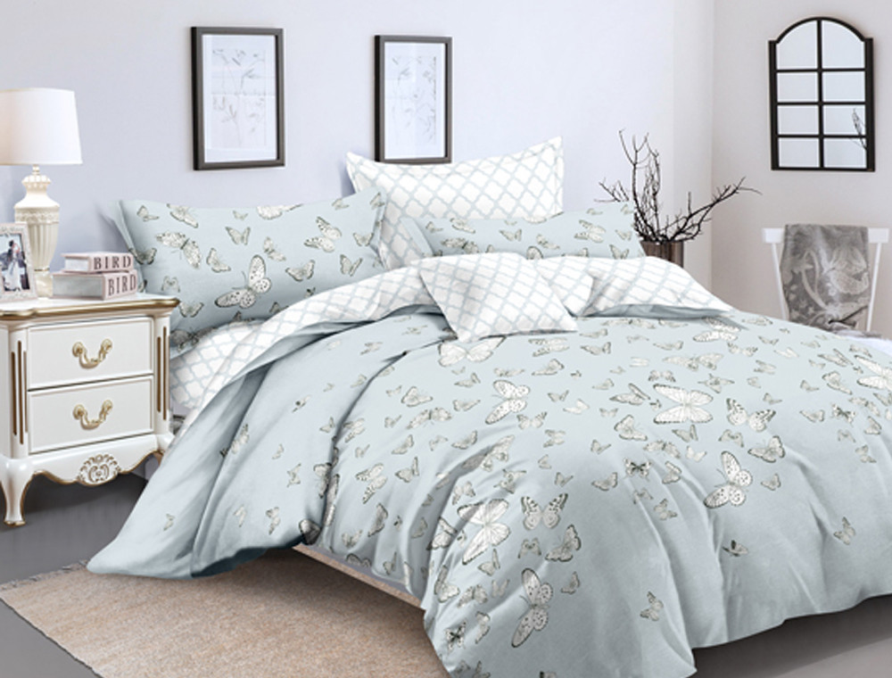 Сімейний набір постільної білизни із Сатину №655AB Черешенка™