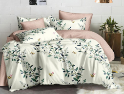 Євро-максі набір постільної білизни 200*220 із Бязі "Gold" №15796AB Черешенка™