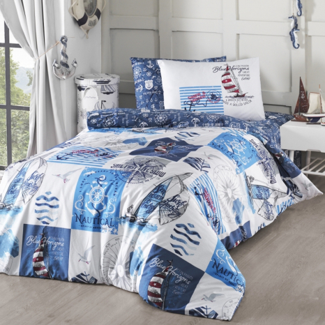 Полуторный набор постельного белья 160*220 из Ранфорса Sail First Choice™