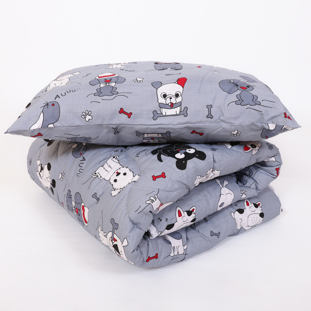 Комплект постельного белья в кроватку (с одеялом и подушкой) №9010