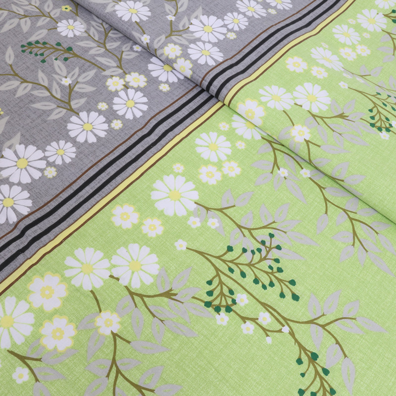 Ткань для постельного белья Бязь "Gold" Lux GL3571green