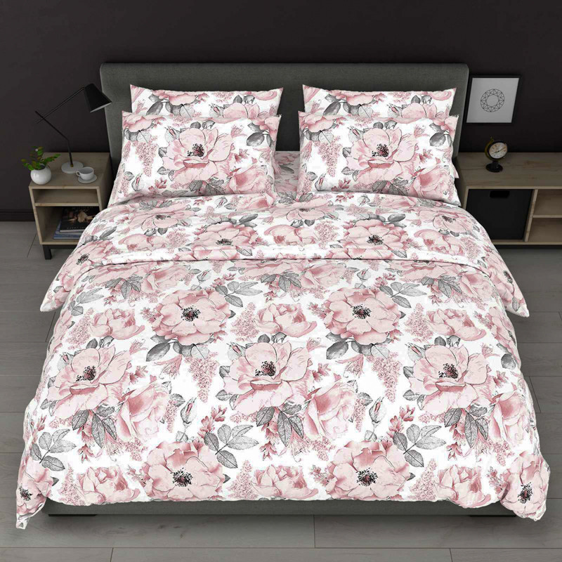 Ткань для постельного белья Бязь "Gold" Lux GL8008white