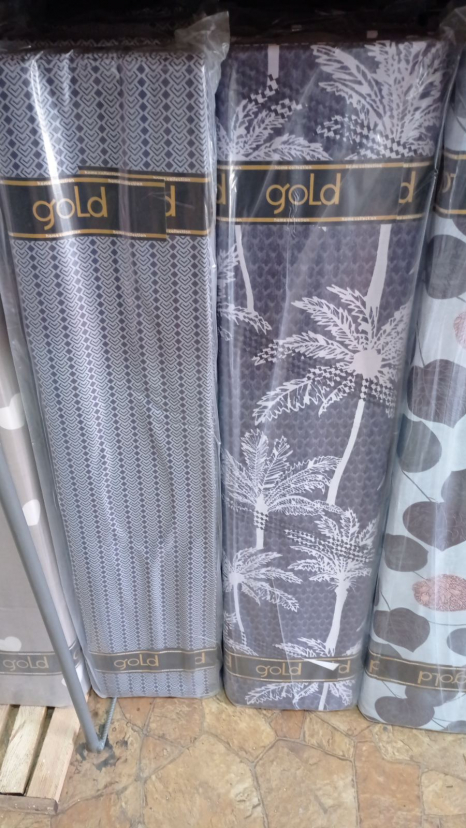 Тканина для постільної білизни Бязь "Gold" Lux "Квітковий відбиток" GL1632 (A+B) - (50м+50м)