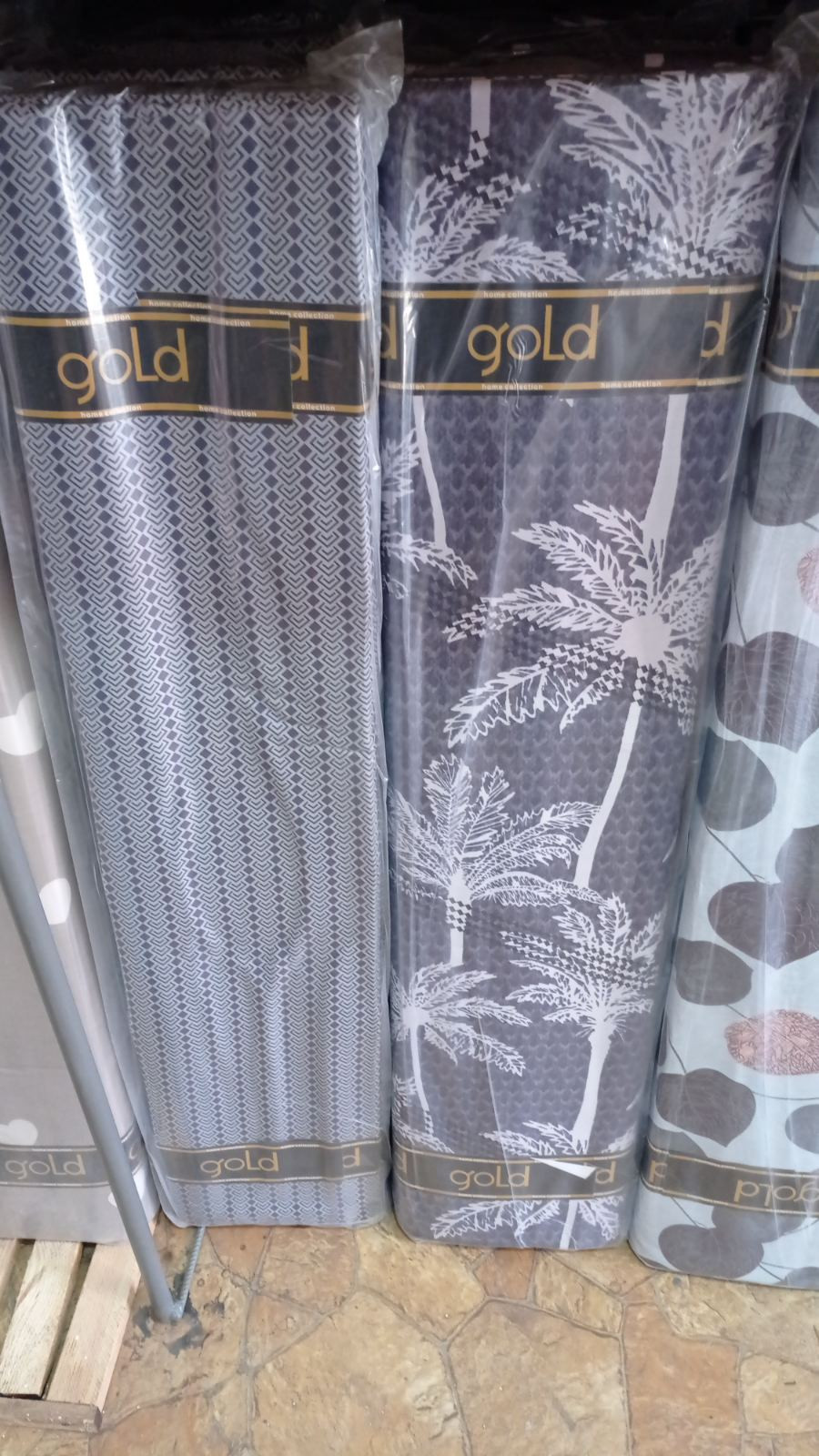 Тканина для постільної білизни Бязь "Gold" Lux "Квітковий відбиток" GL1632 (A+B) - (50м+50м)