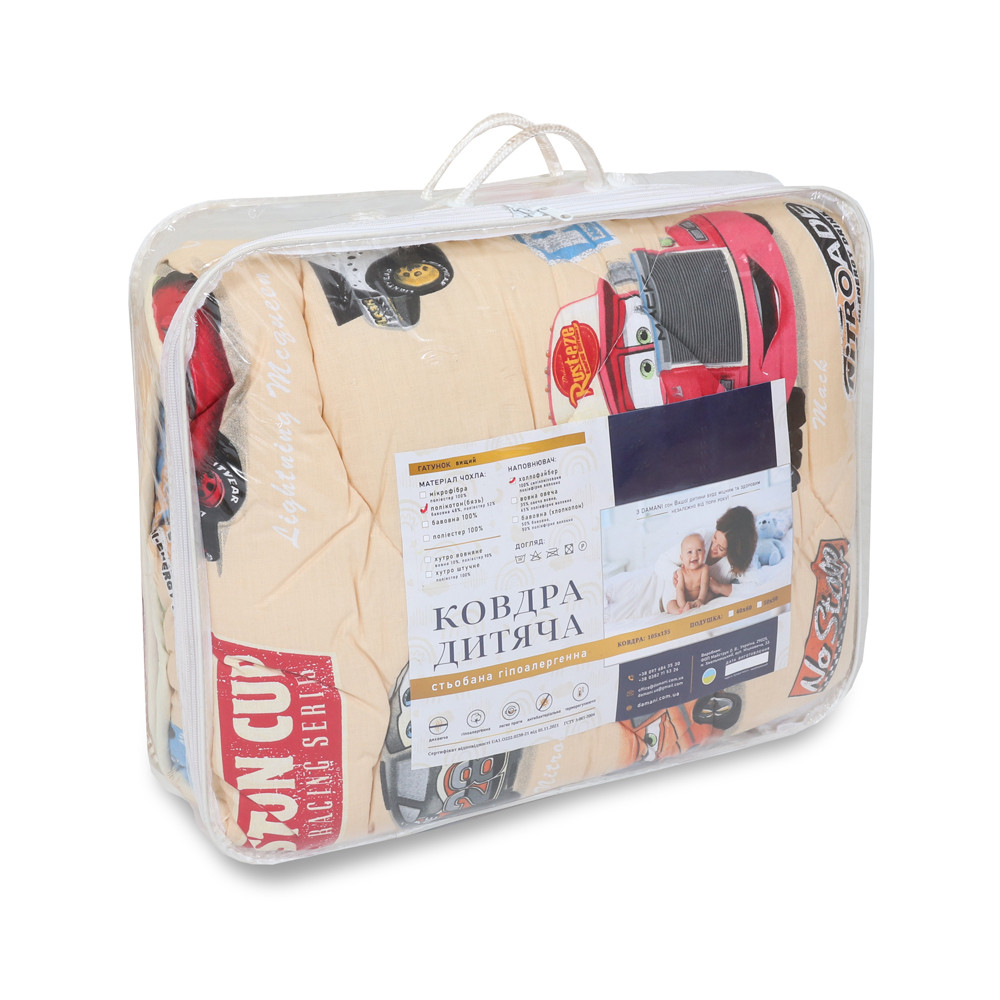 Детское одеяло бязь/холлофайбер №3006