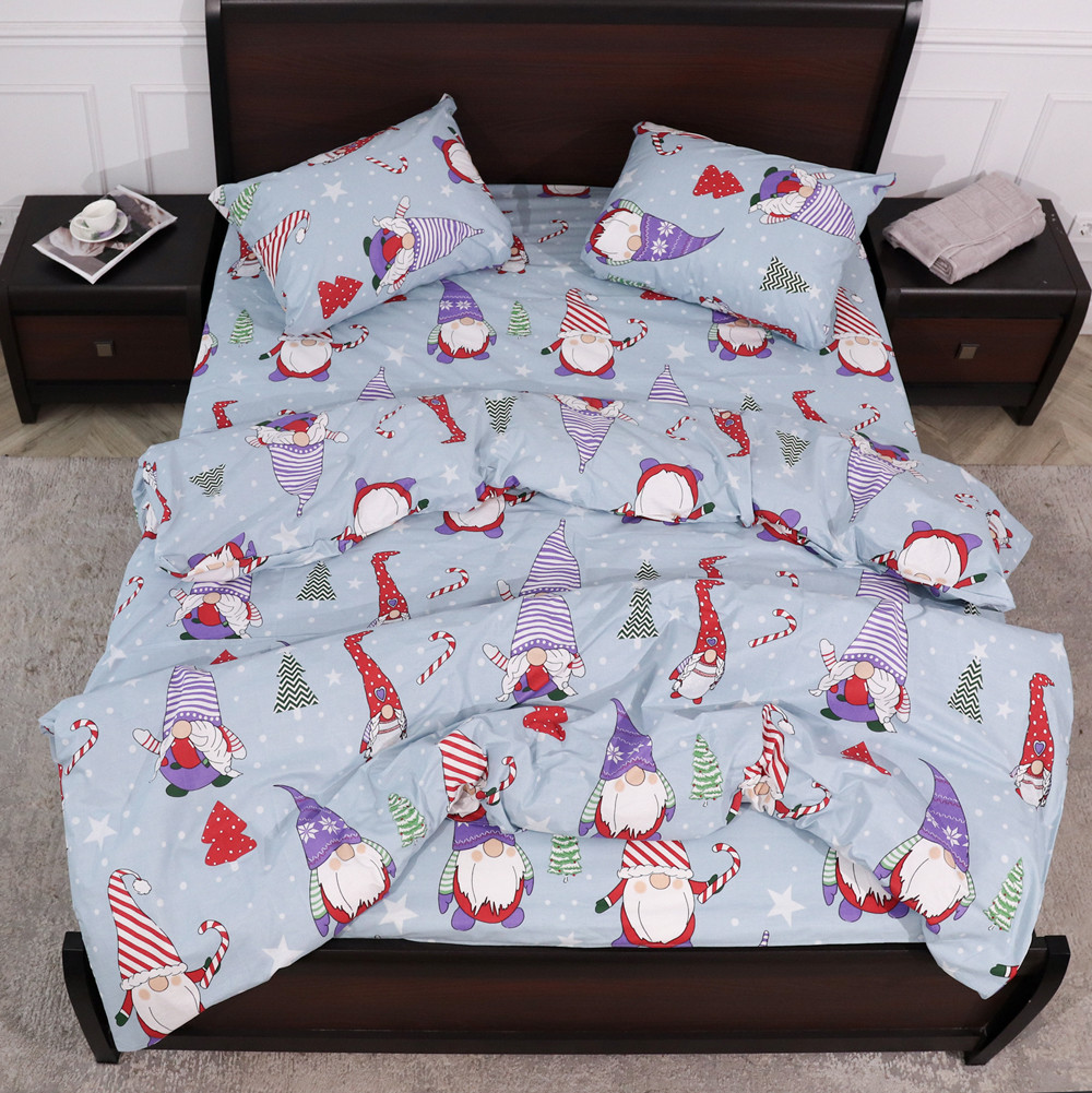 Євро-максі набір постільної білизни 200*220 із Бязі "Gold" №151020 Черешенька™