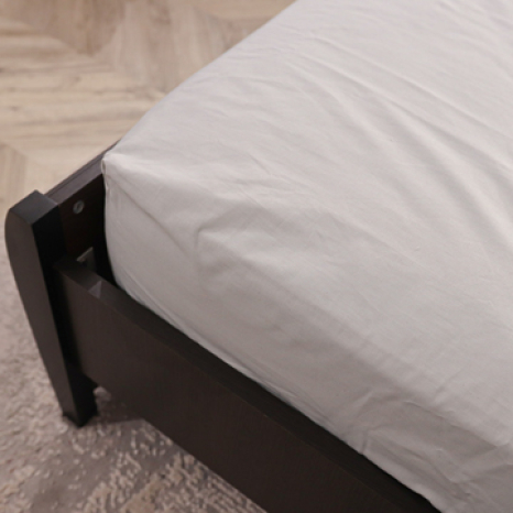 Простынь на резинке (160*200*25) серая №665521