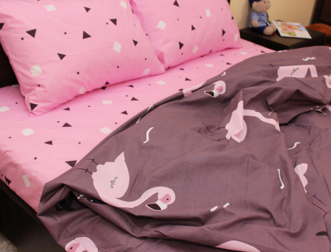 Двоспальний набір постільної білизни 180*220 із Бязі "Gold" №157533AB Черешенка™