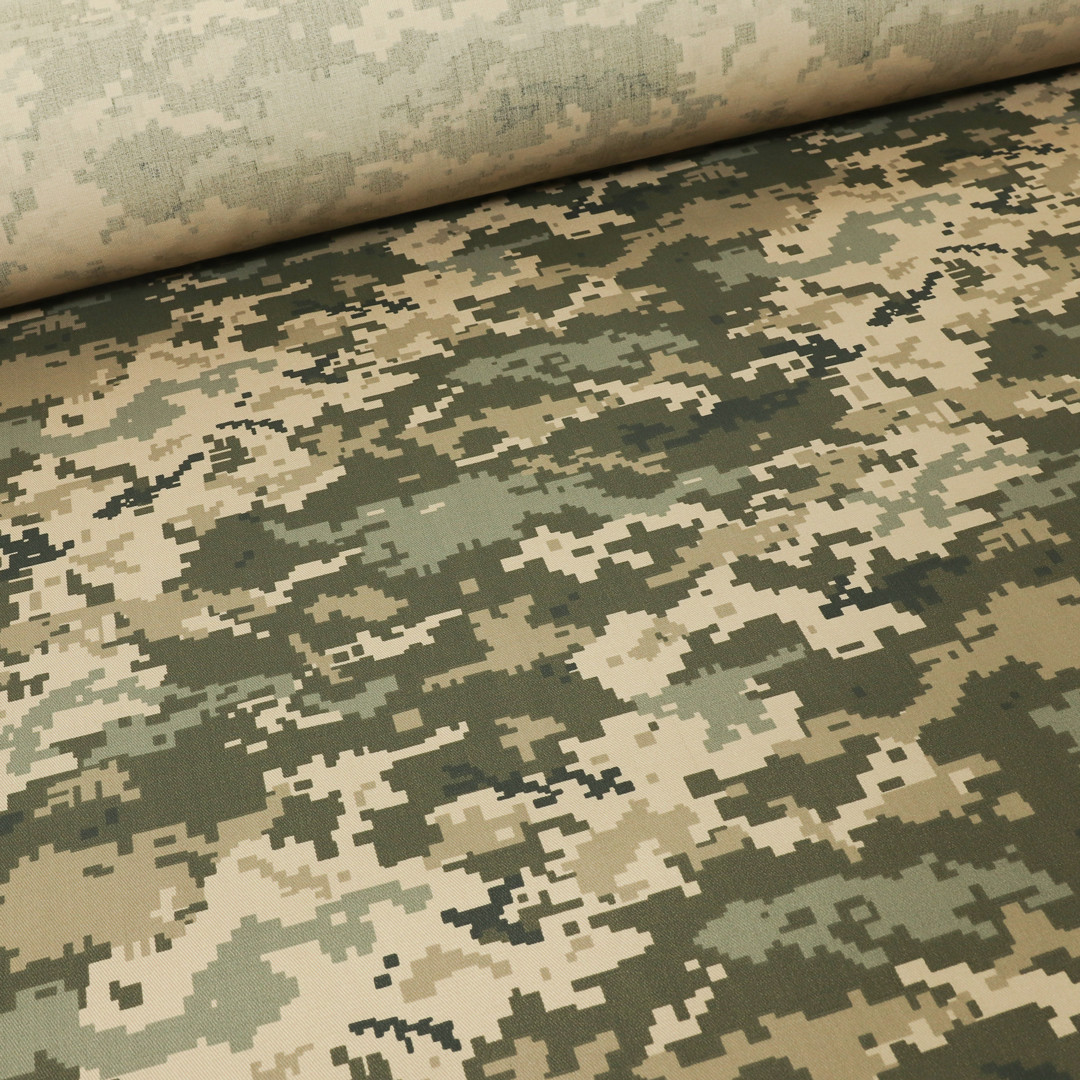 Тканина військова піксель тверда 200 г/м2 (50м) №5009