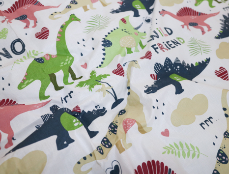 Полуторний набір постільної білизни 150*220 із Бязі "Gold" №161263AB Черешенка™