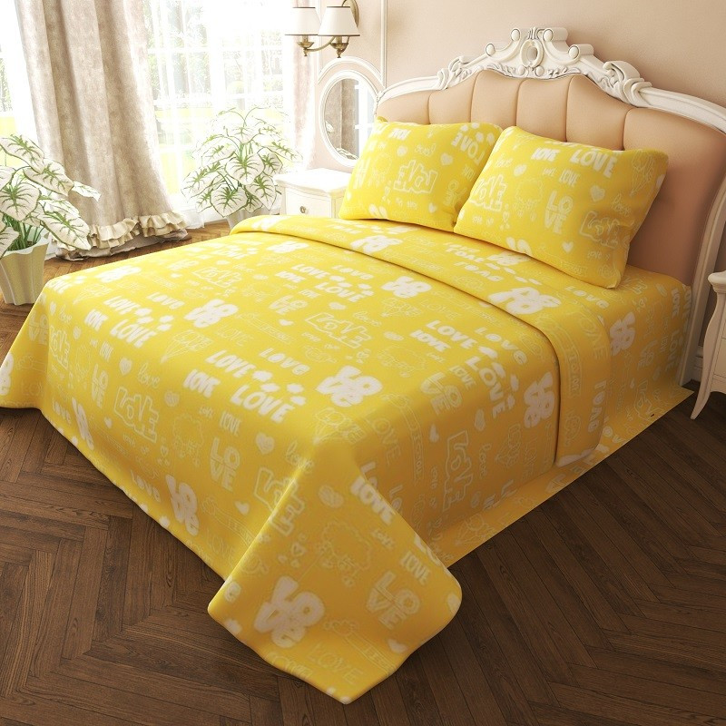 Ткань для постельного белья Бязь "Gold" Lux GL7207yellow