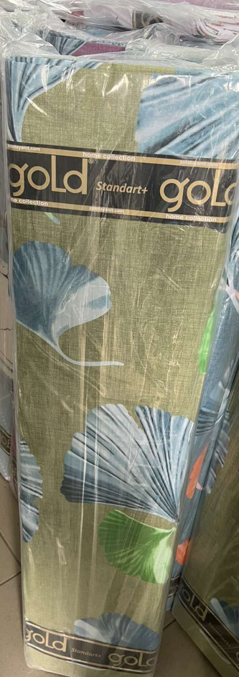 Ткань для постельного белья Бязь "Gold" Lux GL3558green