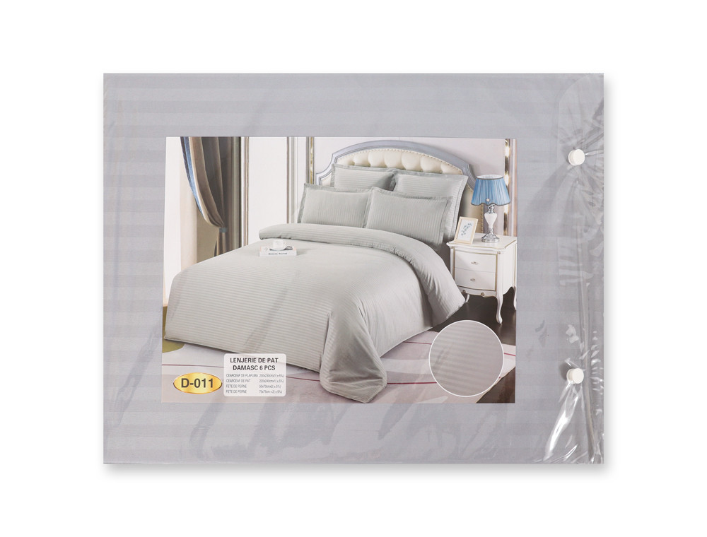 Евро макси набор постельного белья 200*230 из Страйп Сатина D-011