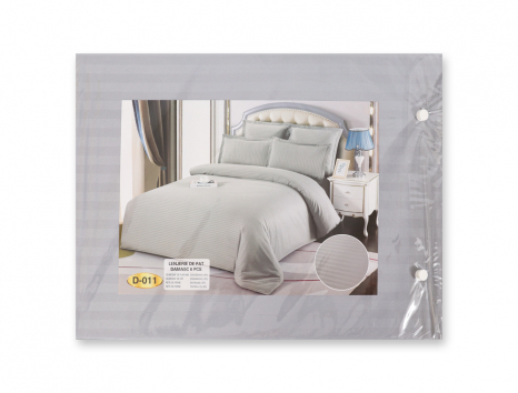 Евро макси набор постельного белья 200*230 из Страйп Сатина D-011