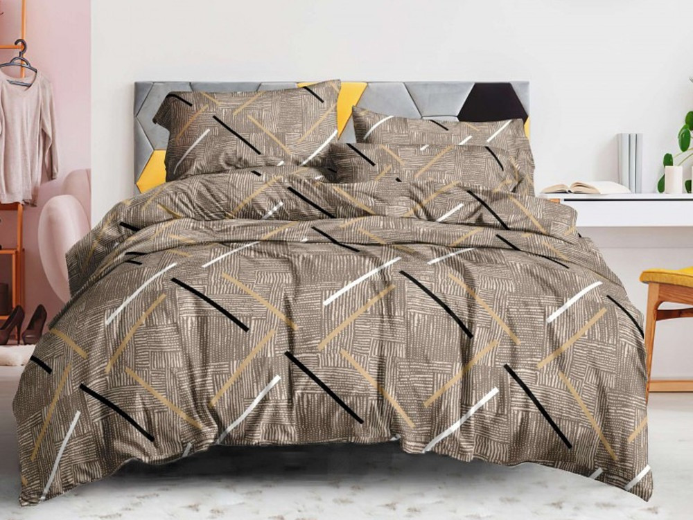 Євро набір постільної білизни 200*220 із полікотону №200095 Черешенька™