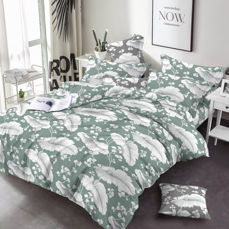 Тканина для постільної білизни Бязь "Gold" Lux GL1736green