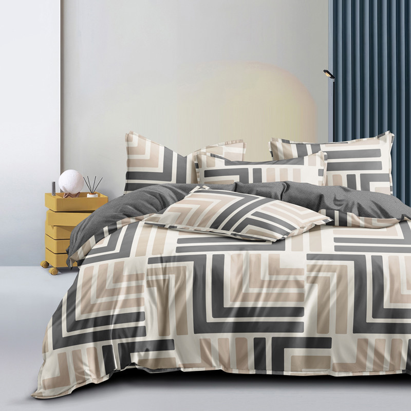 Двоспальний набір постільної білизни 180*220 із Сатину №44337AB Черешенка™