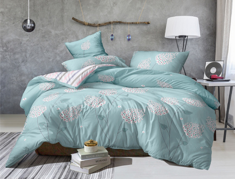 Евро макси набор постельного белья 200*220 из Сатина №1752AB Черешенка™