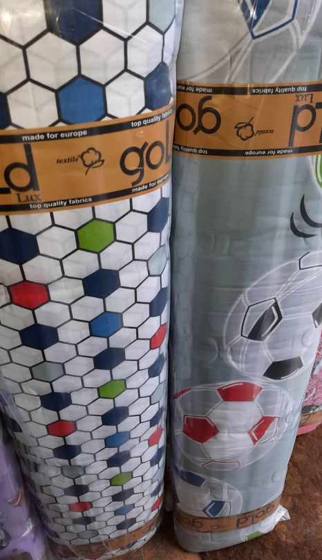 Ткань для постельного белья Бязь "Gold" Lux "Мяч" GL1387 (A+B) - (50м+50м)