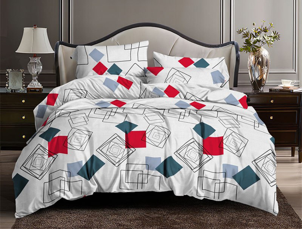 Ткань для постельного белья Бязь "Gold" Lux GL3535red