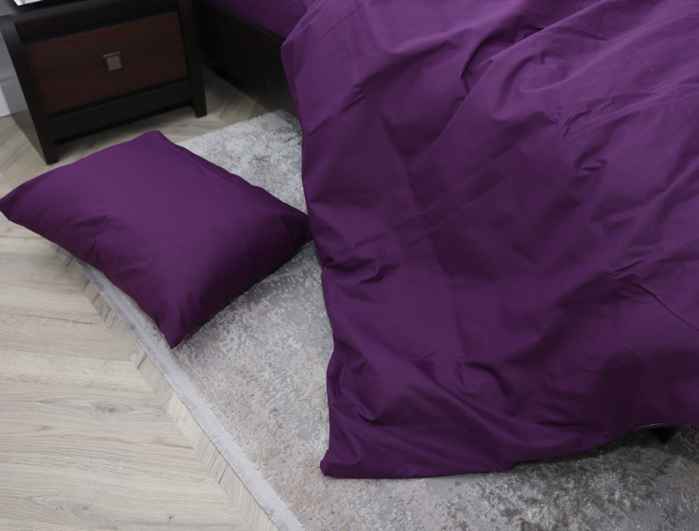 Сімейний набір однотонної постільної білизни із Бязі "Gold" №155527 Черешенка™