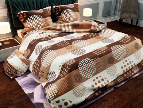 Тканина для постільної білизни Бязь "Gold" Lux GL858