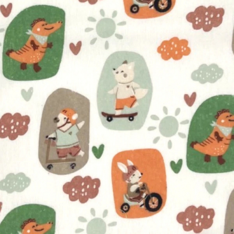 Тканина для постільної білизни Фланель (байка) дитяча FLB1063 (25м)