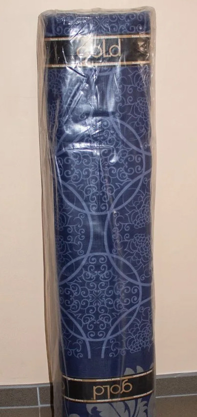 Ткань для постельного белья Бязь "Gold" Lux "Абстрактний принт (синий, серый)" GL3056