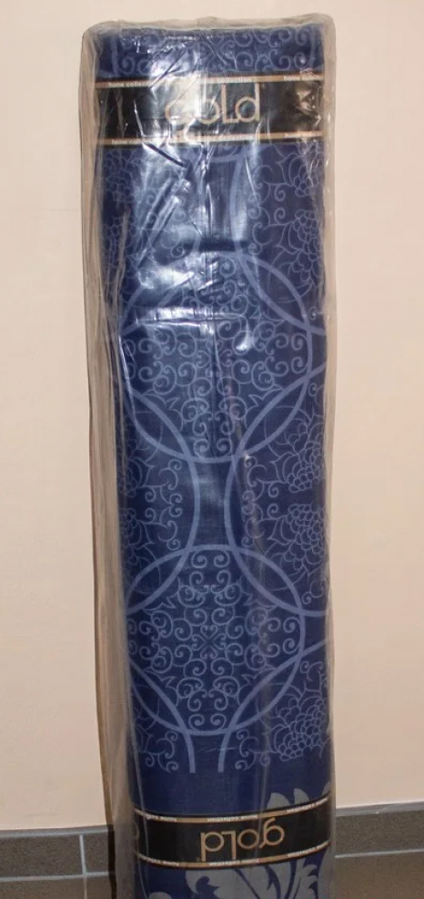 Ткань для постельного белья Бязь "Gold" Lux "Абстрактний принт (синий, серый)" GL3056