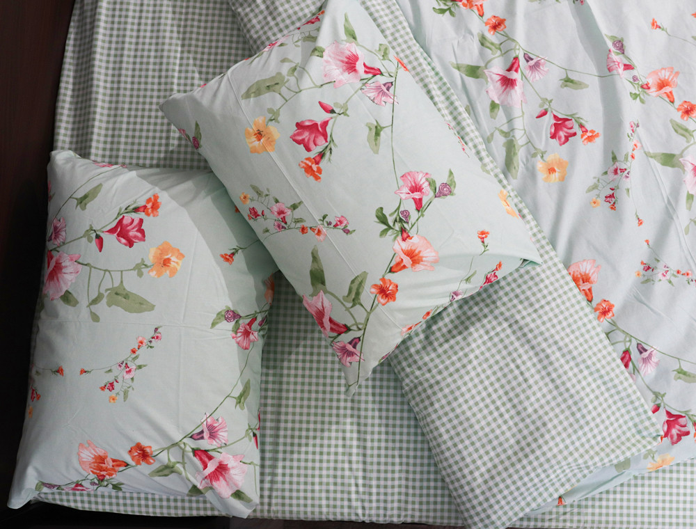 Евро макси набор постельного белья 200*220 из Бязи "Gold" №153112АВ Черешенка™