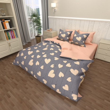 Ткань для постельного белья Бязь "Gold" Lux GL7636 (A+B) - (50м+50м)