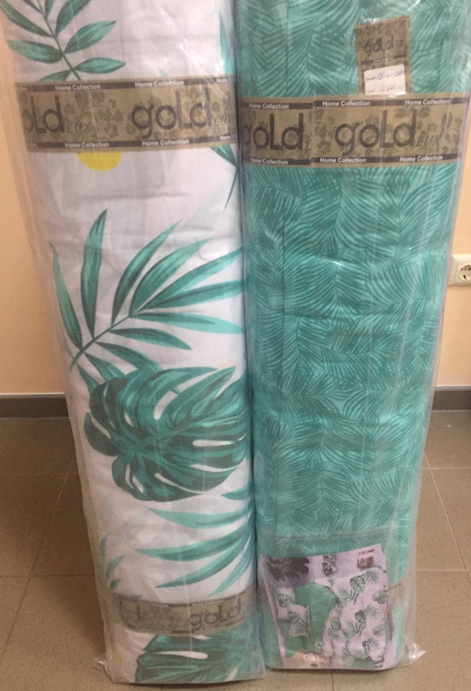 Ткань для постельного белья Бязь "Gold" Lux "Зеленый рай" GL1519 (A+B) - (50м+50м)